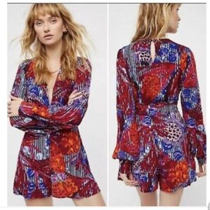 Free People Multicolor Floral Jumpsuit
